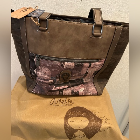 NWT. Anekke Iceland Tote bag mehrfarbig, with Dust bag. - Picture 2 of 16